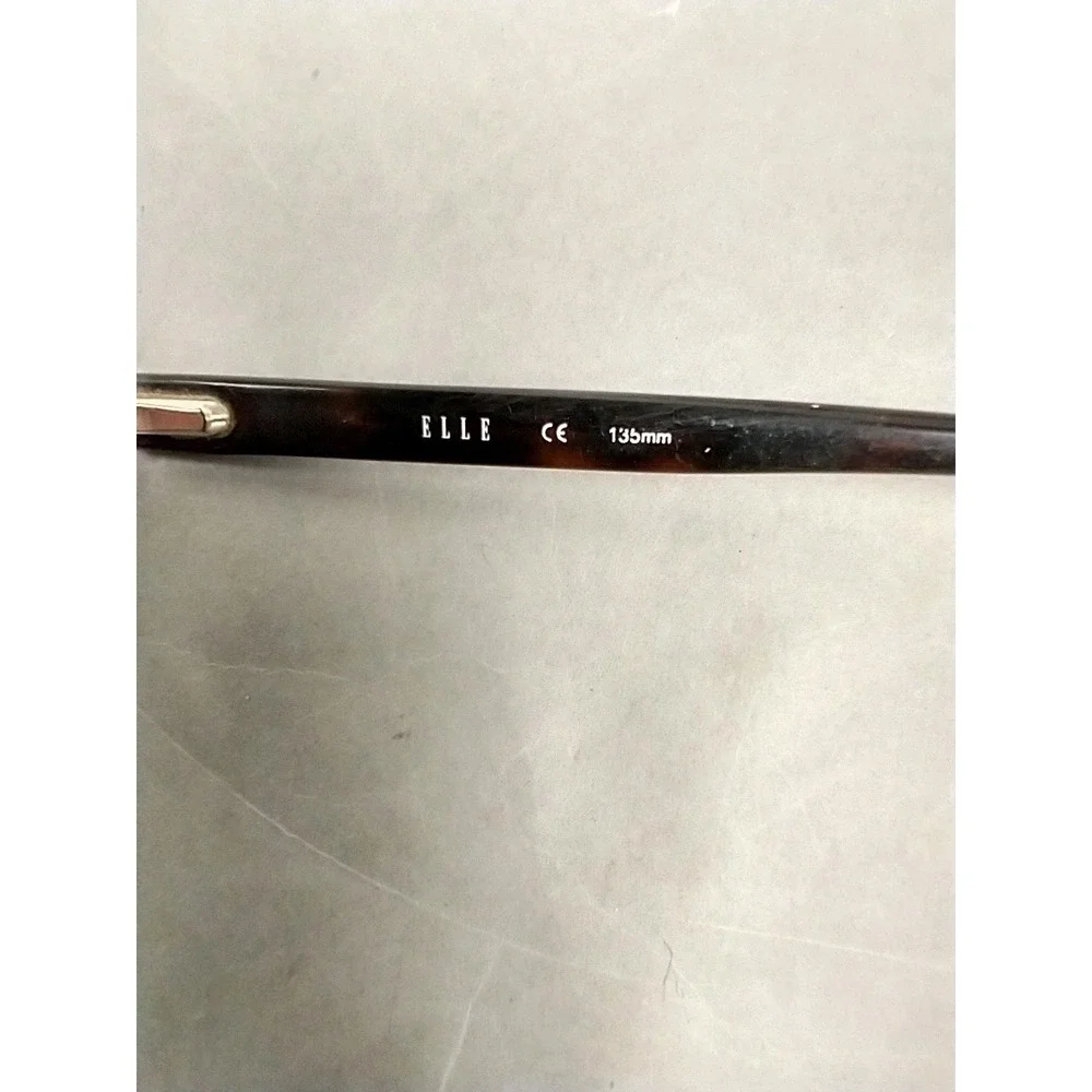 Elle Eyeglasses Frame EL13344 BR Women's Brown Metal‎ Oval Full Rim 51-16-135